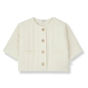 1   IN THE FAMILY IVORY STITCHED JACKET [FINAL SALE]