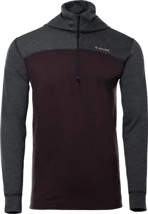 Aclima Men&#x27;s LightWool 180 Hoodie Chocolate Plum/Marengo | Buy Aclima Men&#x27;s LightWool 180 Hoodie Chocolate Plum/Marengo here | Outnorth
