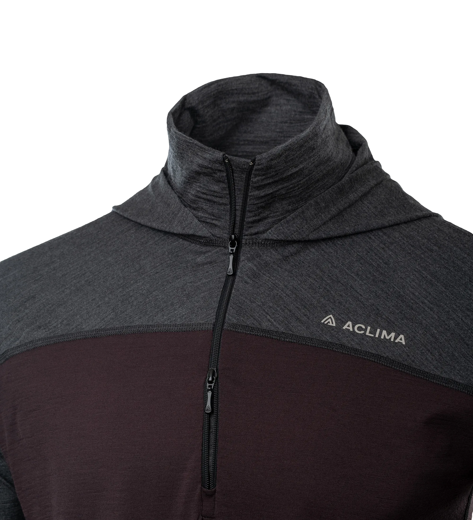 Aclima Men&#x27;s LightWool 180 Hoodie Chocolate Plum/Marengo | Buy Aclima Men&#x27;s LightWool 180 Hoodie Chocolate Plum/Marengo here | Outnorth