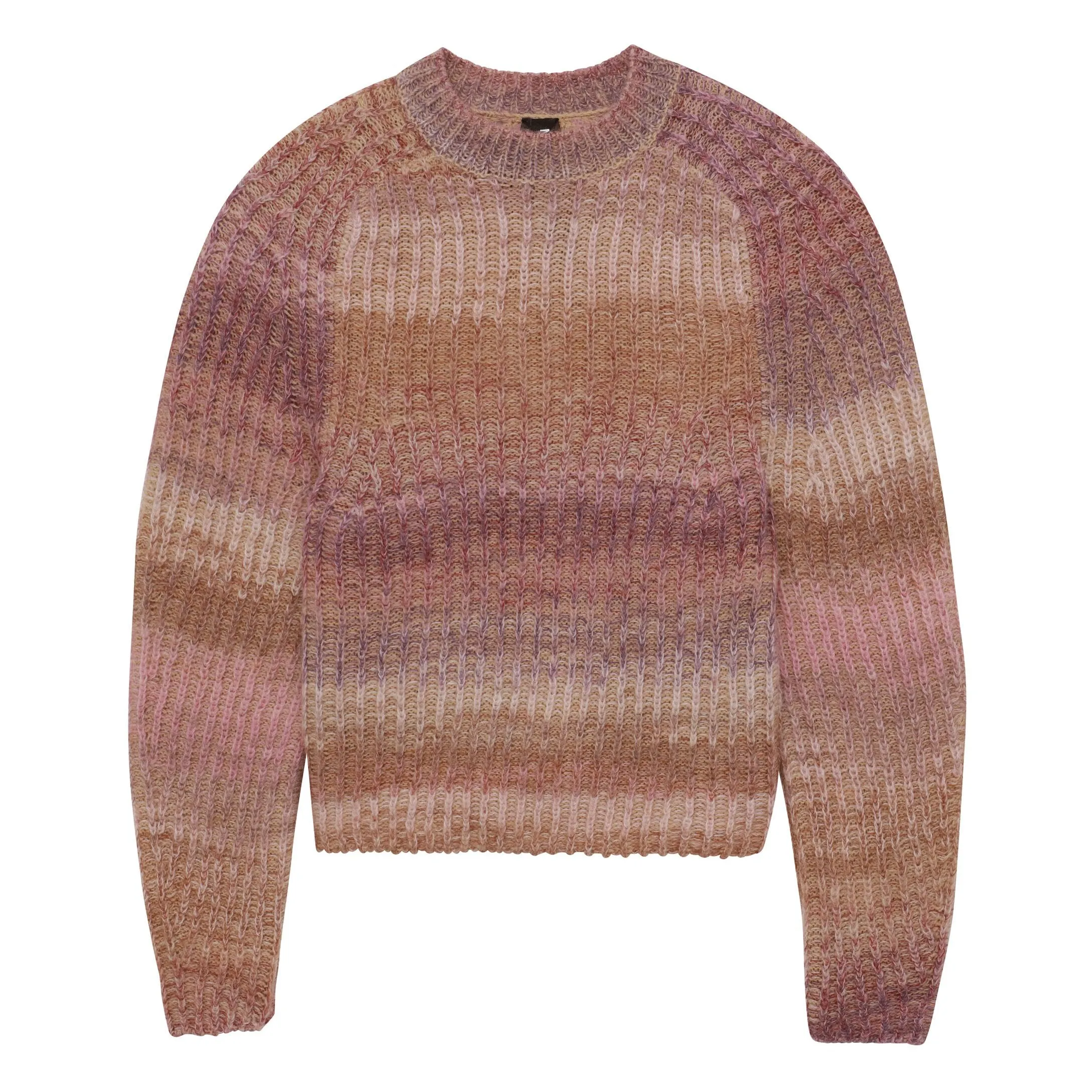 Alpaca-Blend Space Dye Crewneck Sweater