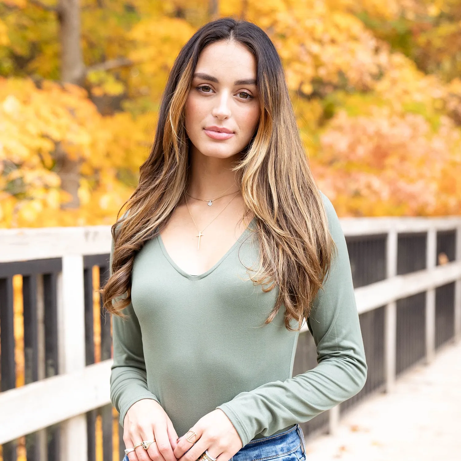 Always By My Side Bodysuit - Olive