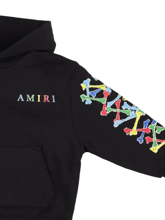 Amiri   Logo print cotton hoodie 