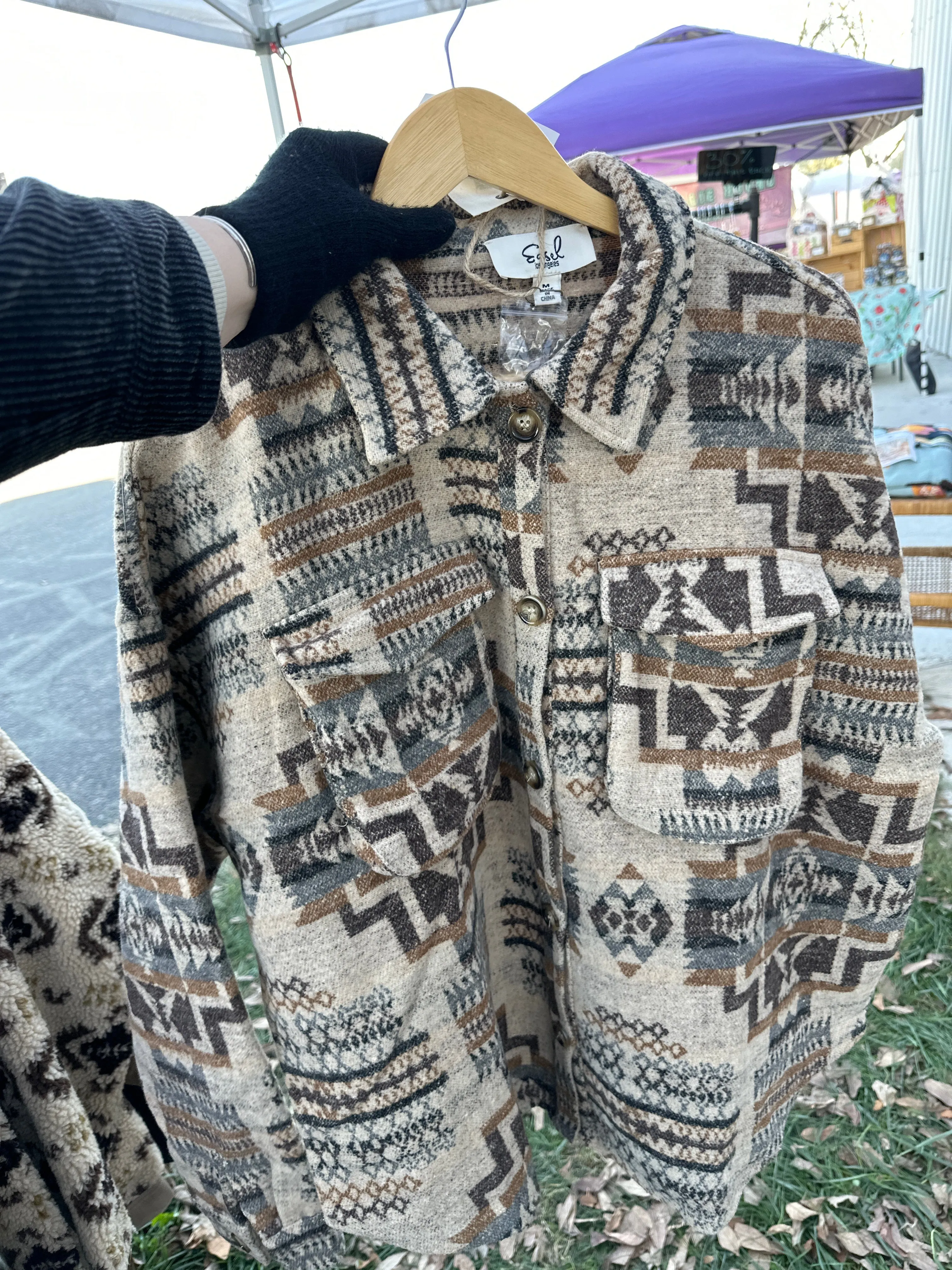 Aztec fleece jacket