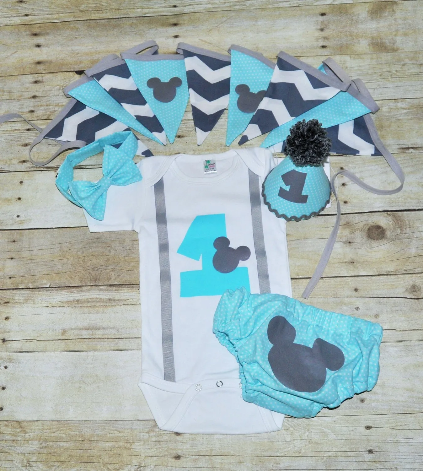 Baby Mickey first Birthday outfit, Baby Mickey cake smash,Mickey cake smash 1st 2nd 3rd  birthday,Baby Mickey Banner, baby mickey shirt