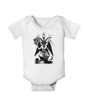 Baphomet Illustration Baby Romper Bodysuit by