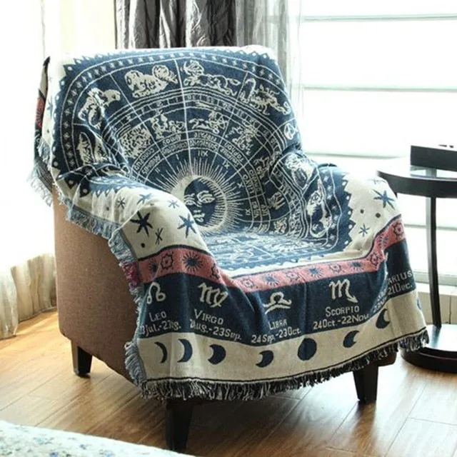 Bohemian Knitted Blanket