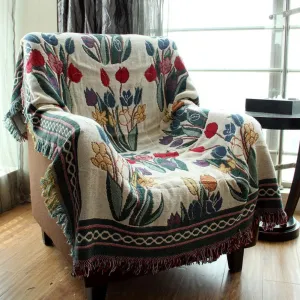 Bohemian Knitted Blanket