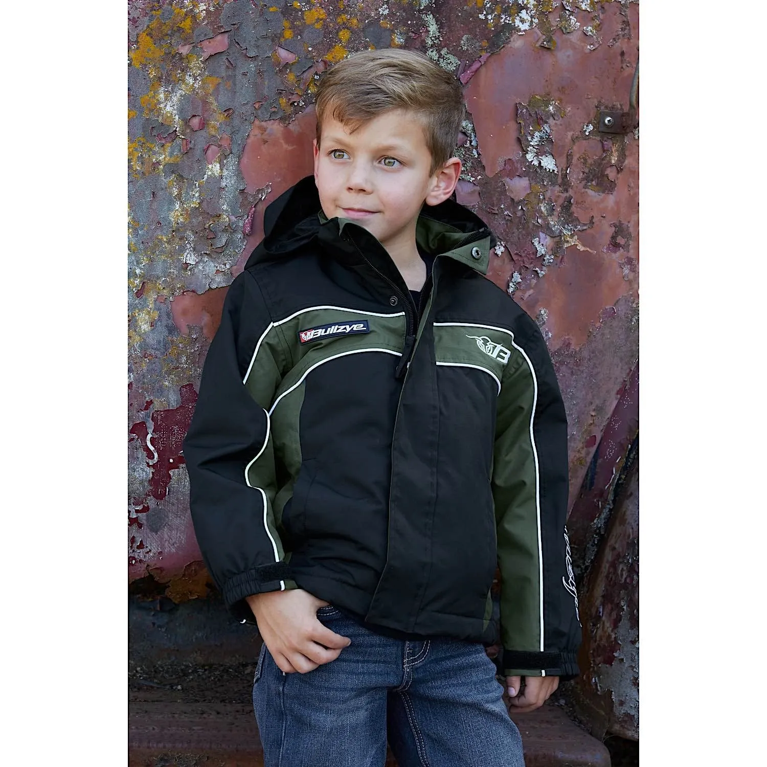 Bullzye Boys Bazooka Jacket Black/Green
