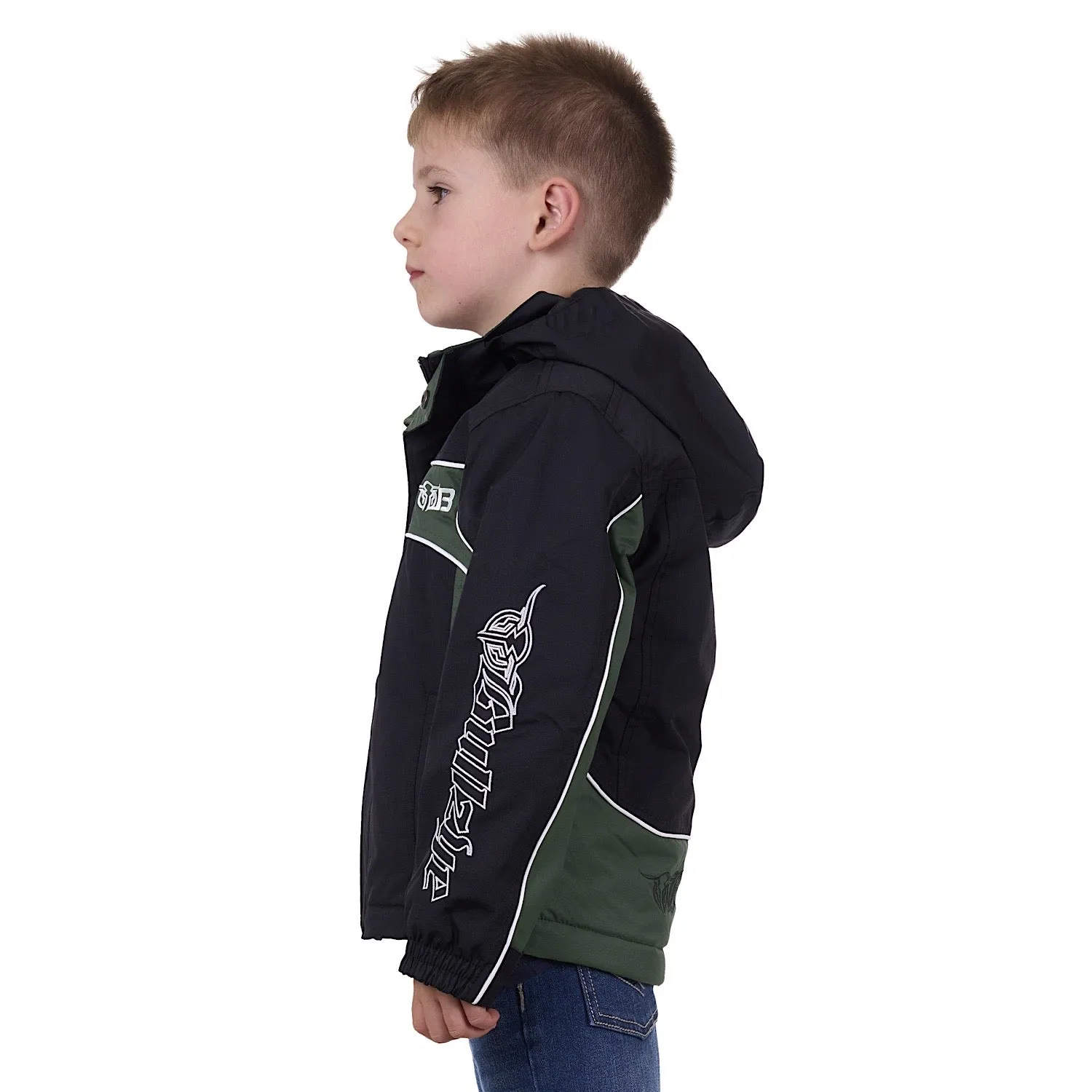 Bullzye Boys Bazooka Jacket Black/Green