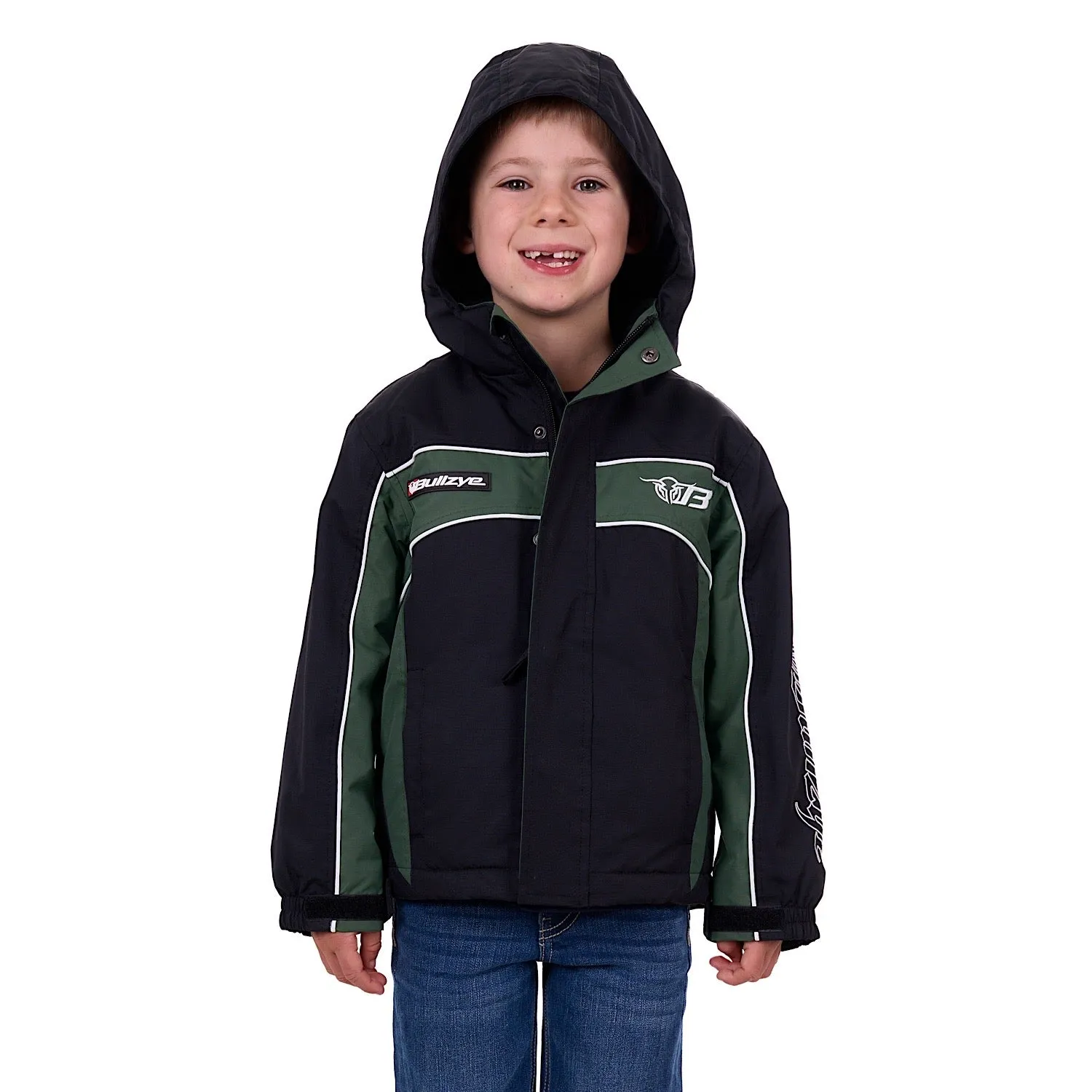 Bullzye Boys Bazooka Jacket Black/Green