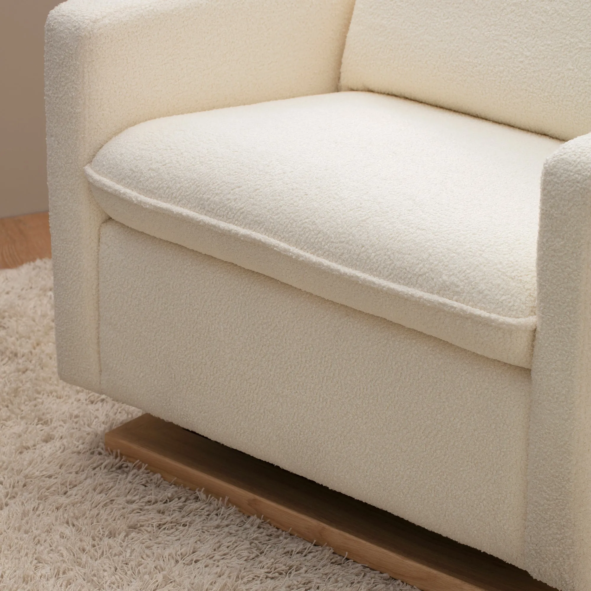 Cali Pillowback Chair-and-a-Half Glider - Chantilly Fleece