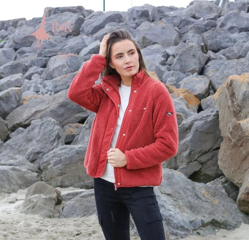 Carol teddy bomber Rust