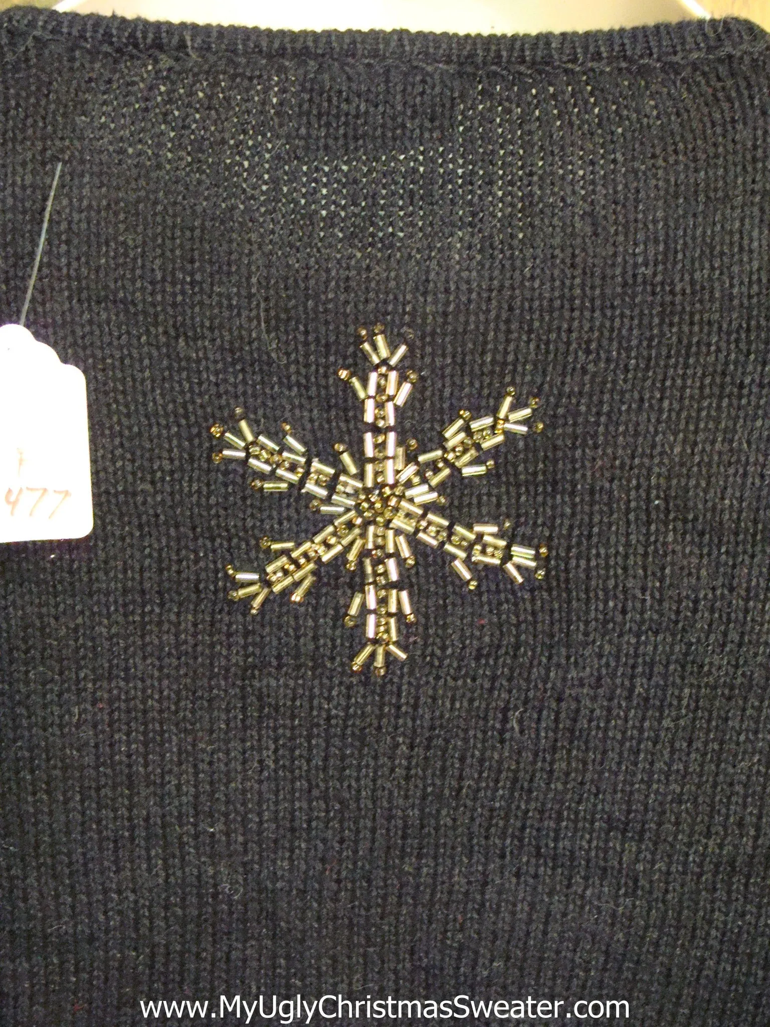 Cheap Poinsettias and Snowflakes Cute Xmas Sweater