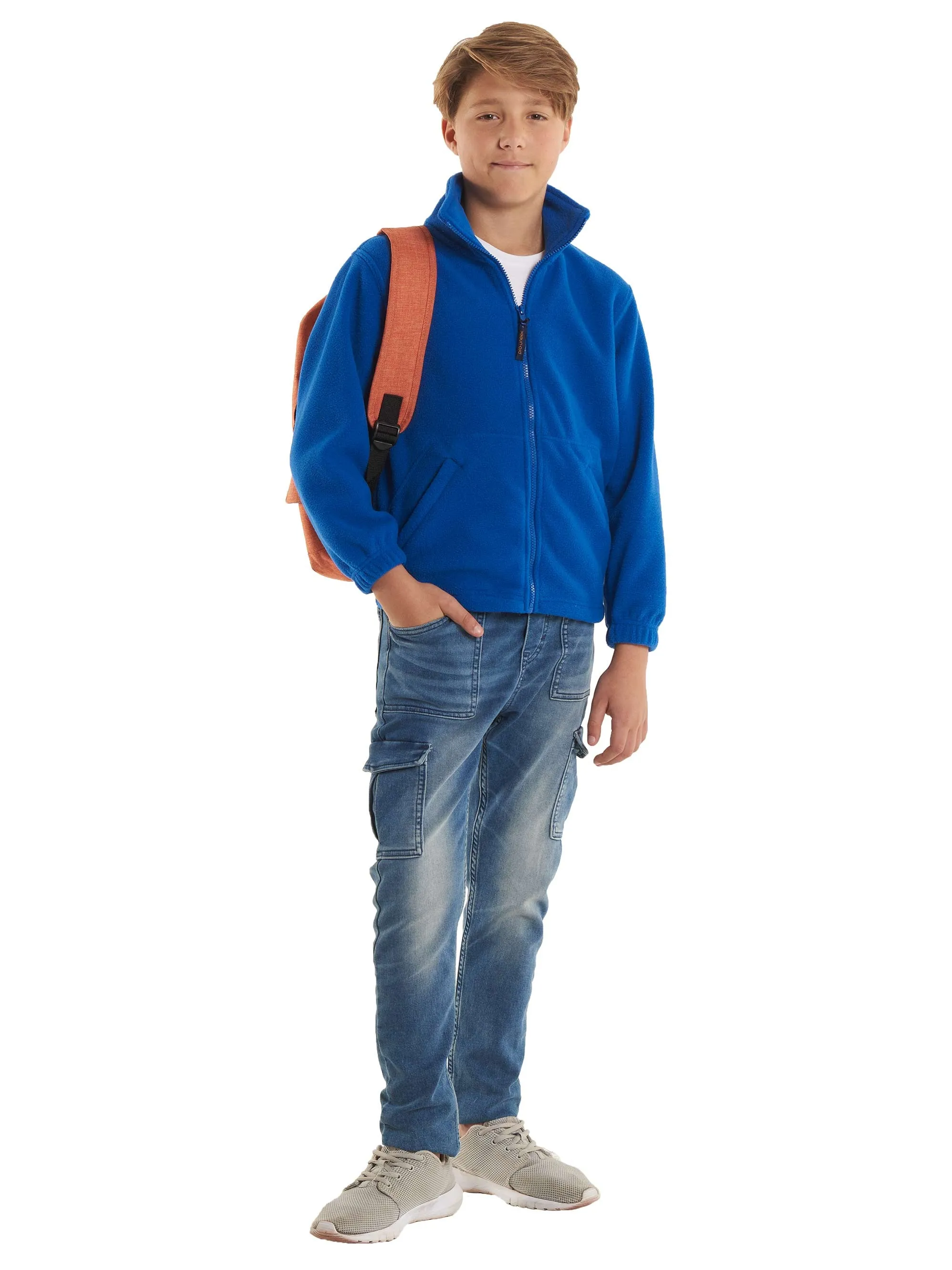 Childrens Classic Full Zip Fleece Jacket | Maroon