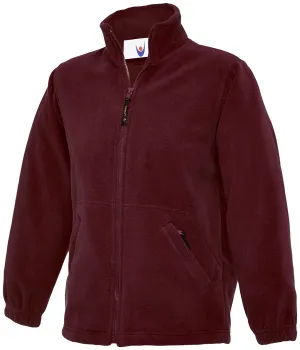 Childrens Classic Full Zip Fleece Jacket | Maroon