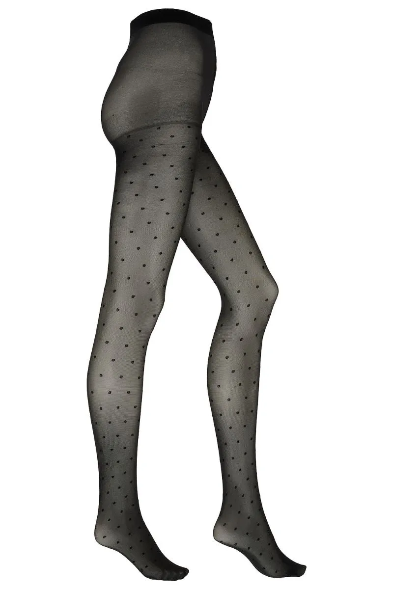 Chris Tights 20DEN | Black Dot | Tights fra Marta du Chateau