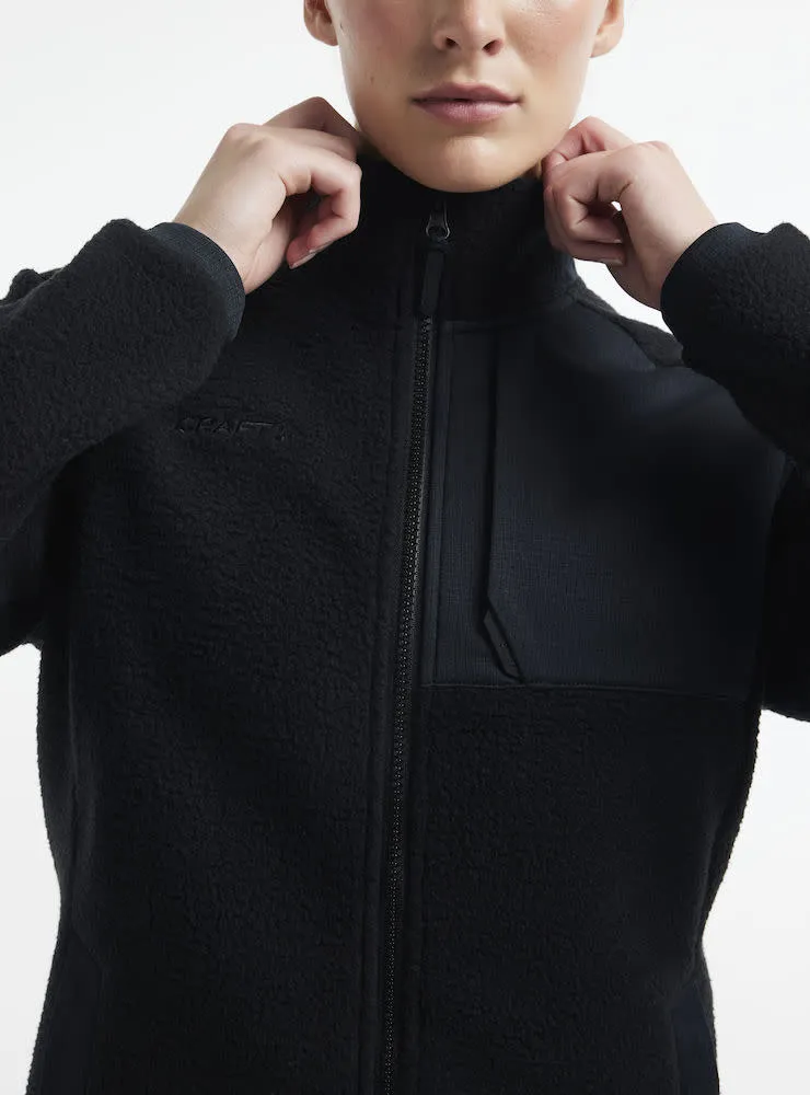 Craft Women&#x27;s Adv Explore Pile Fleece Jacket Black | Buy Craft Women&#x27;s Adv Explore Pile Fleece Jacket Black here | Outnorth