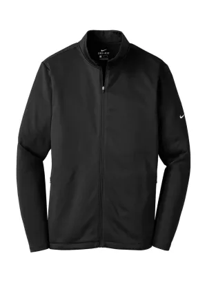 Custom Nurse Jacket | Nike Black Men&#x27;s Therma-FIT Fleece Jacket 