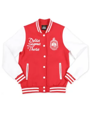 Delta Sigma Theta Fleece Varsity Jacket