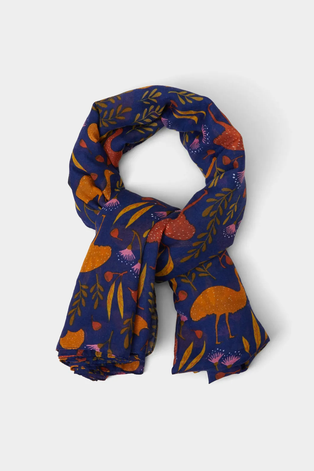 Emu & Echidna Scarf
