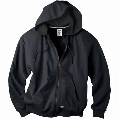 Fleece Jacket, Hooded, Black, Men's XL