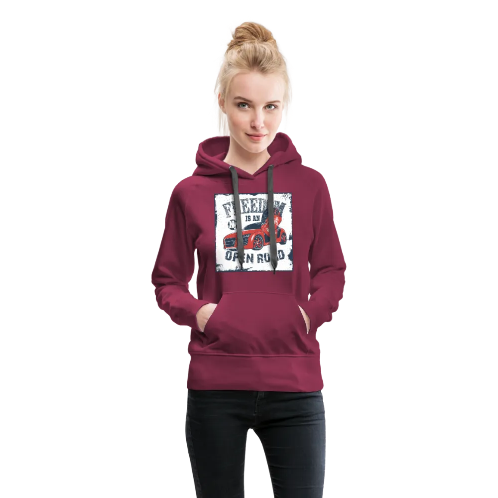 Freedom Is An Open Road Women’s Premium Hoodie