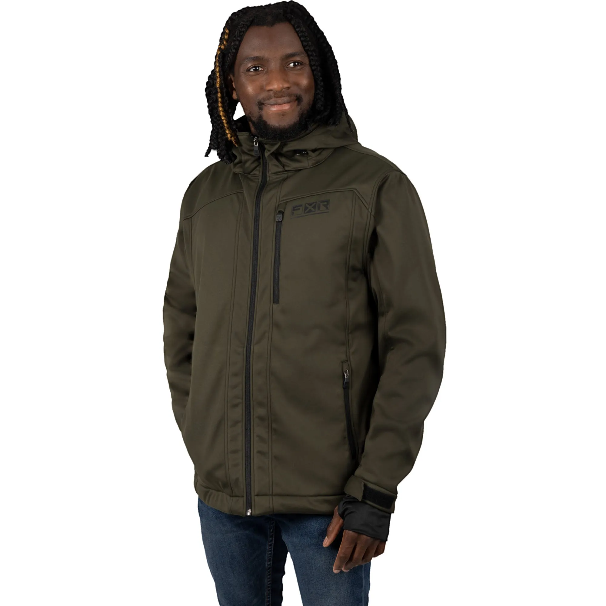 FXR Renegade Softshell Jacket Army/Black Green