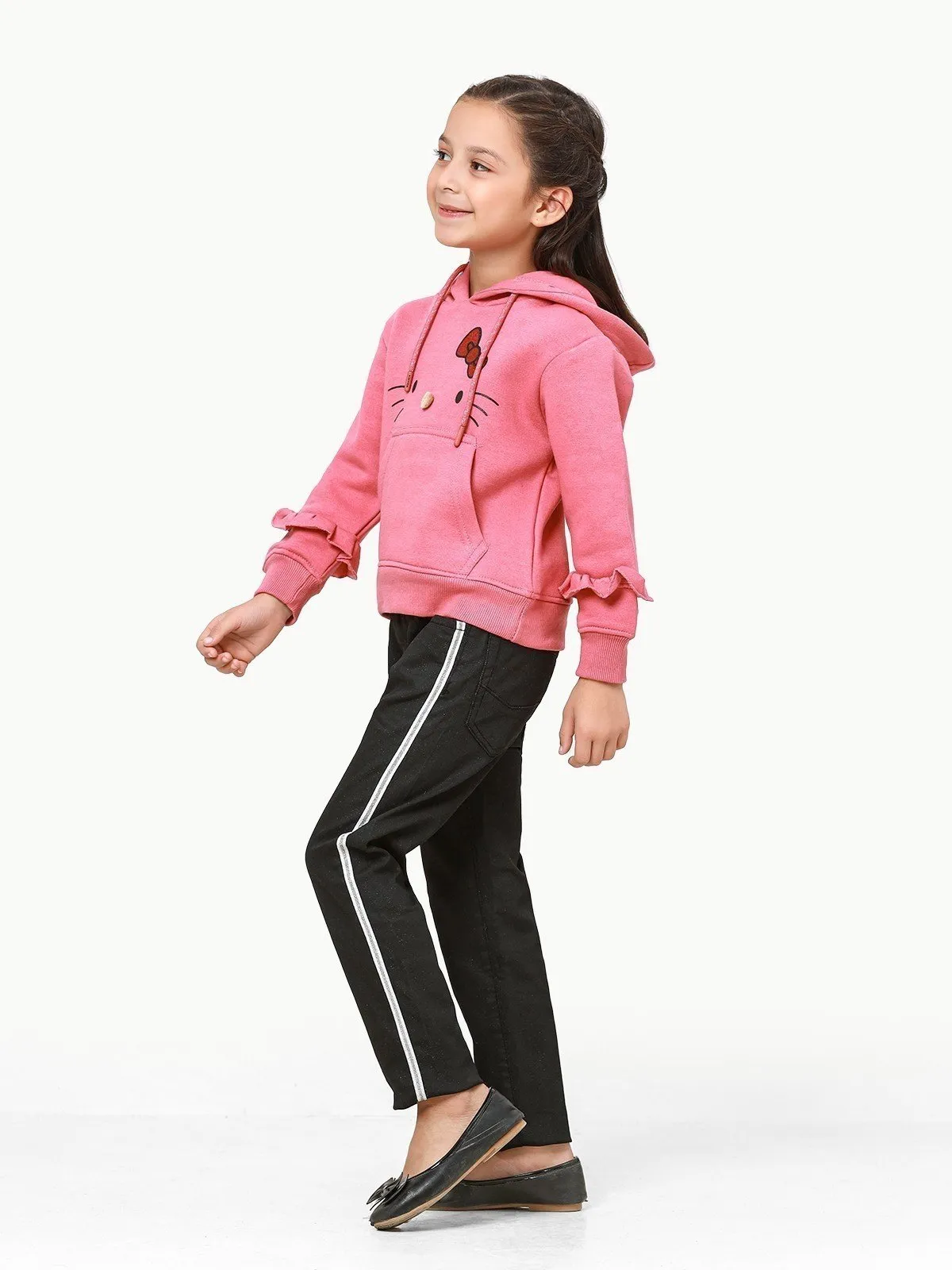 Girl's Pink Hoodie - EGTH22-014