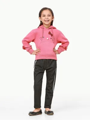 Girl's Pink Hoodie - EGTH22-014