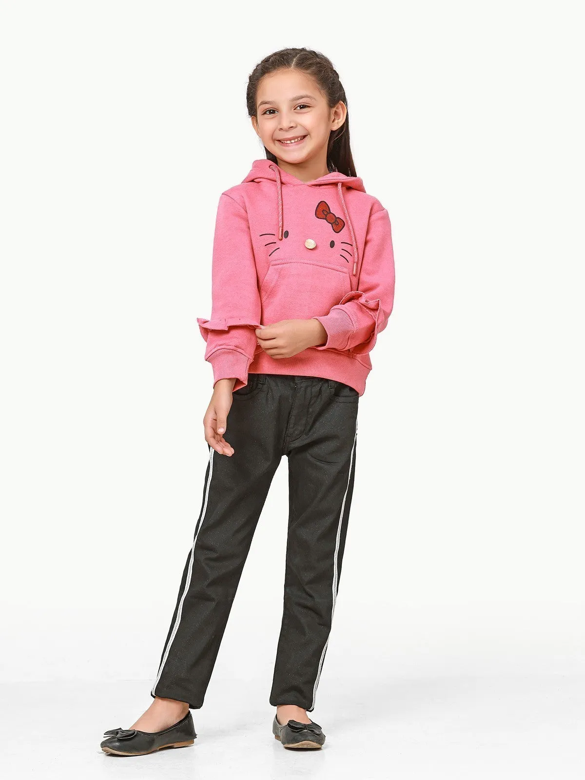 Girl's Pink Hoodie - EGTH22-014