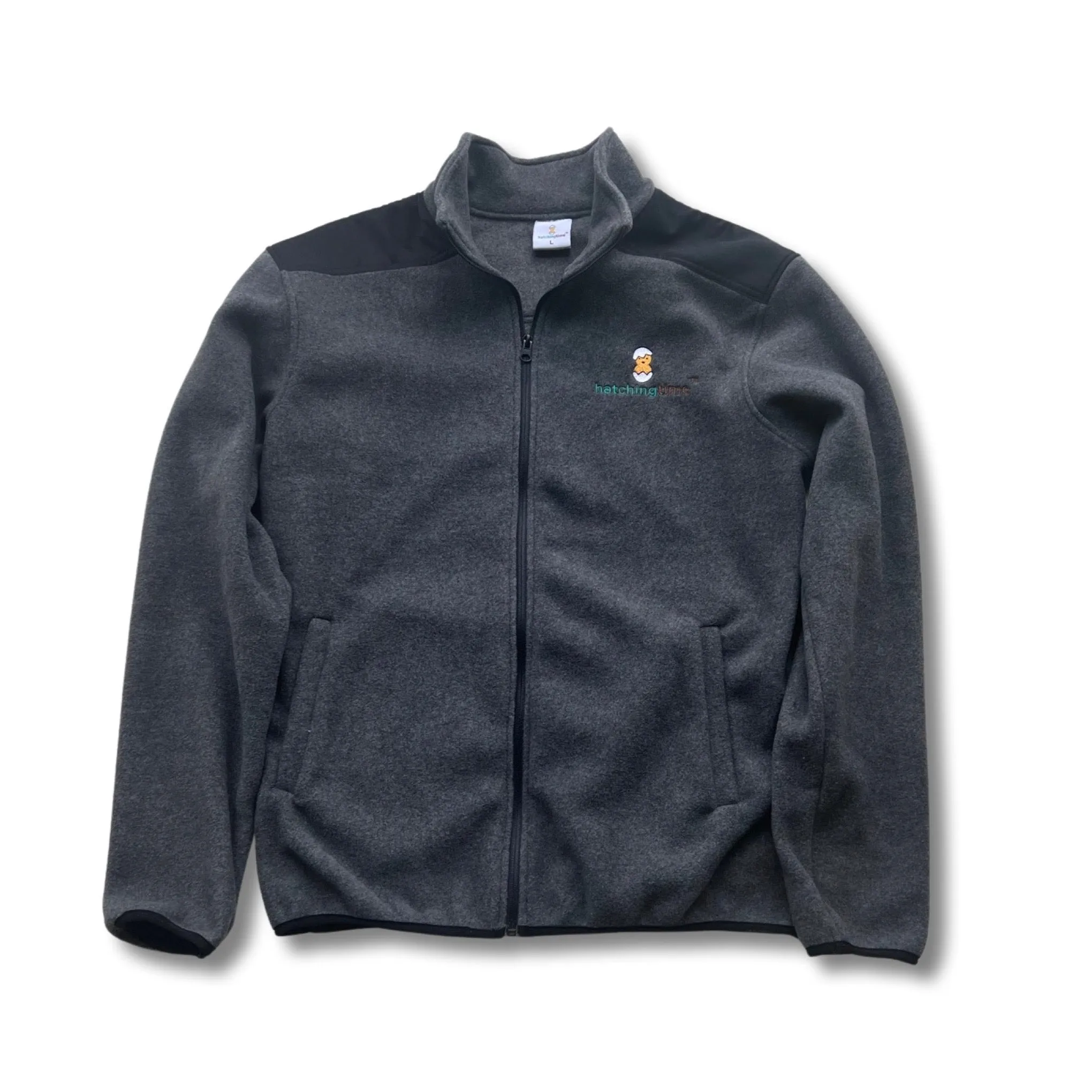 Hatching Time Unisex Fleece Jacket (Gray)