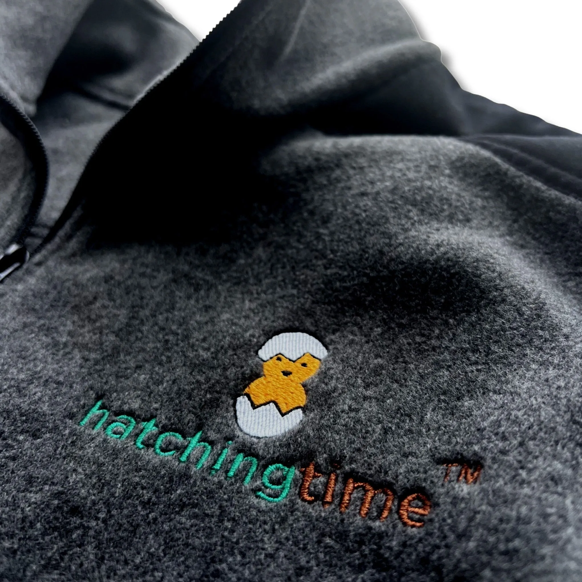 Hatching Time Unisex Fleece Jacket (Gray)