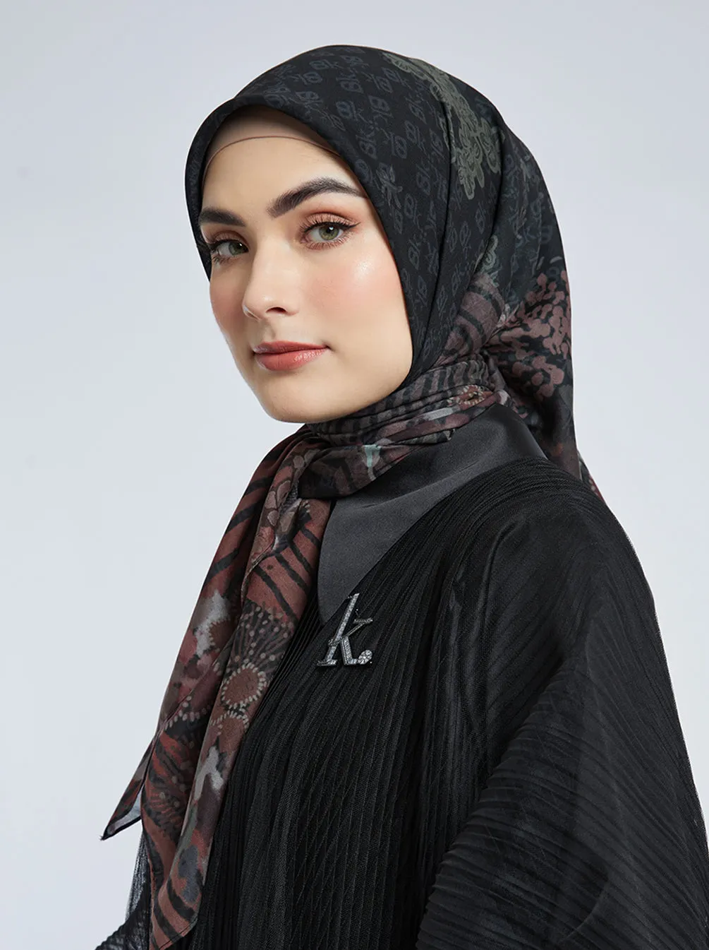 KIMMONIA SIGNATURE SCARF ESPRESSO