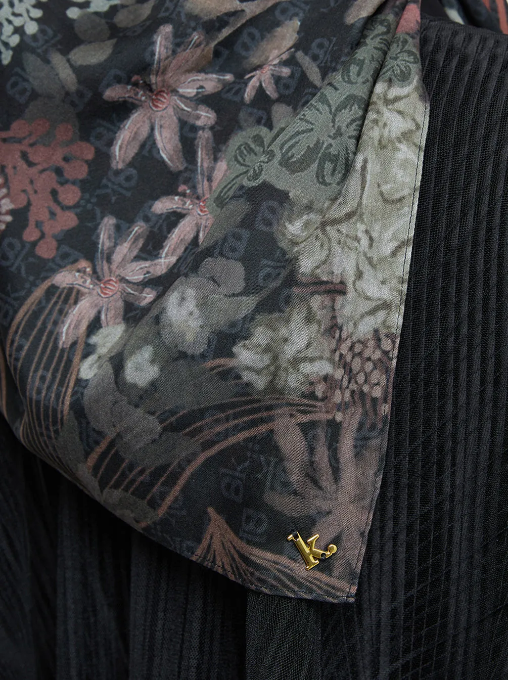 KIMMONIA SIGNATURE SCARF ESPRESSO