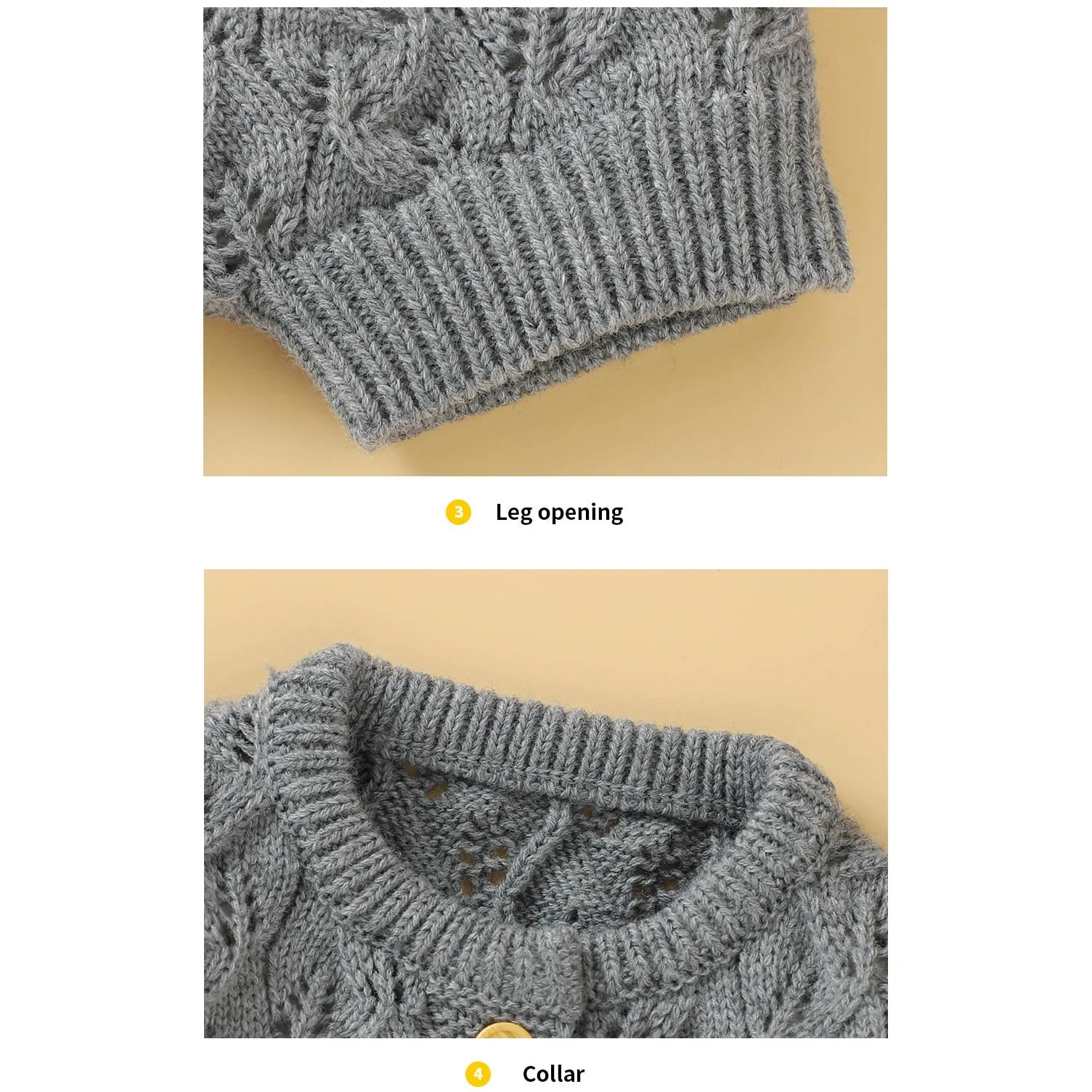 Knitted Sweater Jumpsuit Set
