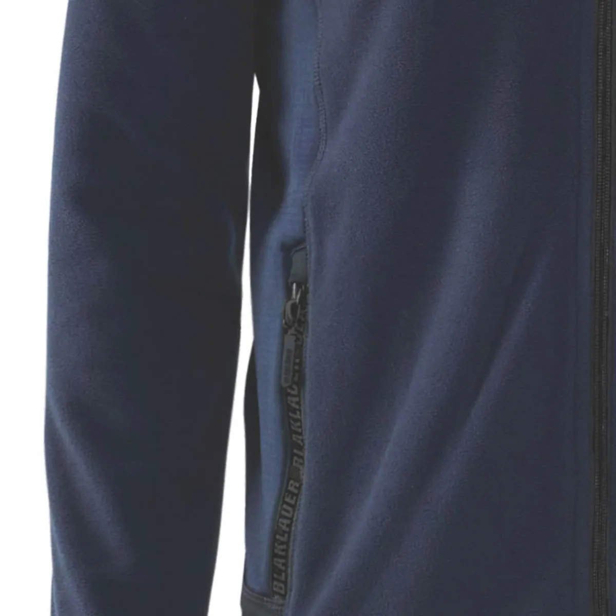 Mens Microfleece Jacket Navy Slim Fit Pockets Zipped Breathable XLarge 43" Chest