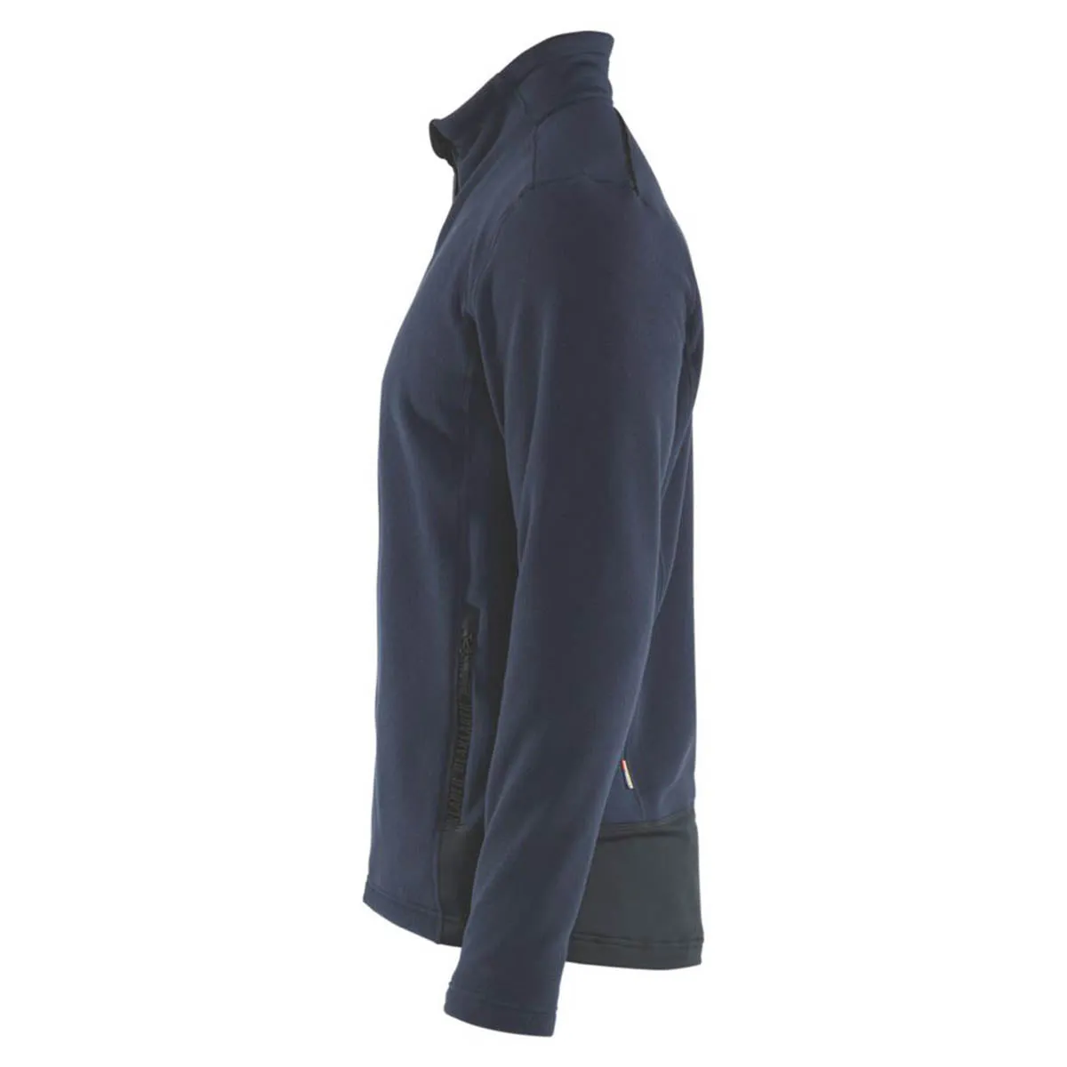Mens Microfleece Jacket Navy Slim Fit Pockets Zipped Breathable XLarge 43" Chest
