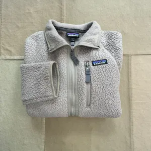Men's Retro Pile Fleece Jacket, Seabird Grey