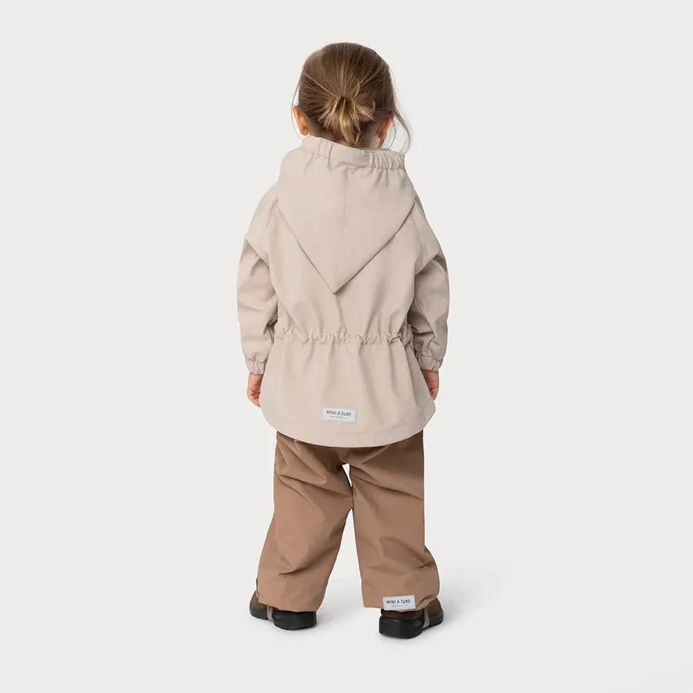 MINI A TURE MATWAI Spring Softshell Jacket. GRS - Sesame