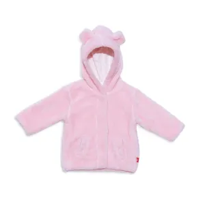 Minky Magnetic Jacket - Pink Dogwood with Ditsy Star Lining