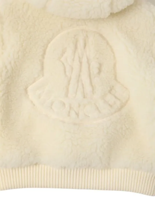 Moncler   Tech fleece zip-up teddy jacket 