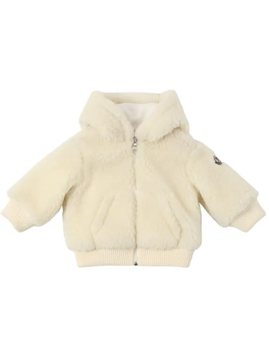 Moncler   Tech fleece zip-up teddy jacket 