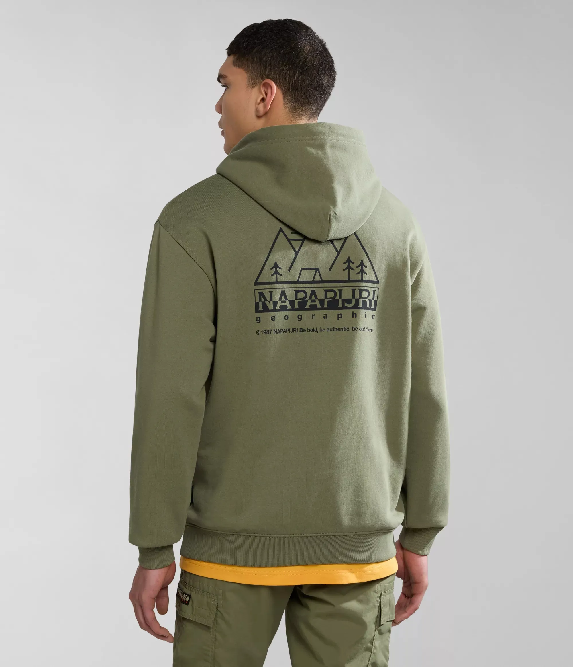 Napapijri Men&#x27;s Faber Hoodie Green Lichen | Buy Napapijri Men&#x27;s Faber Hoodie Green Lichen here | Outnorth