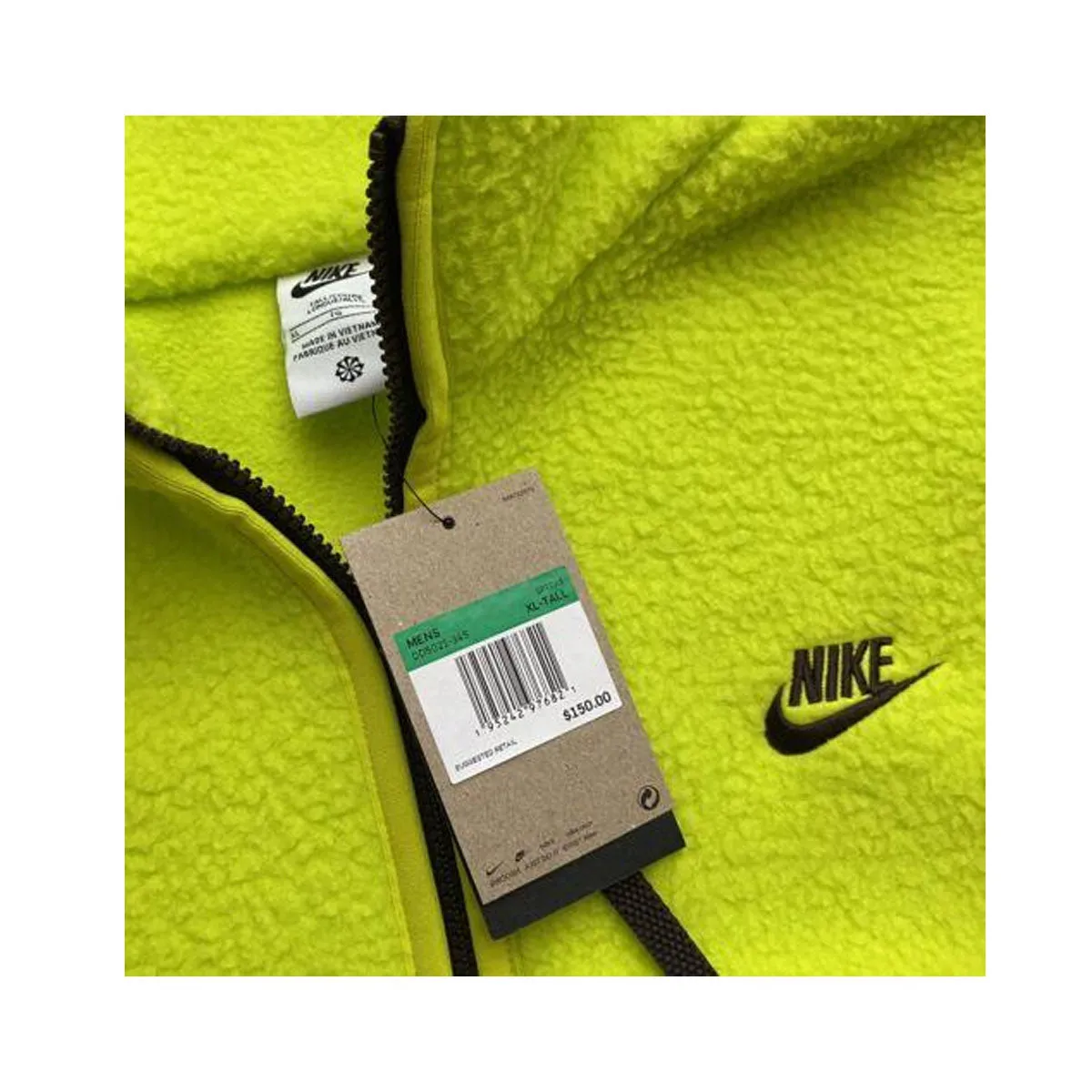 Nike Men's Sportswear Sperpa Fleece Essentials  Jacket Volt