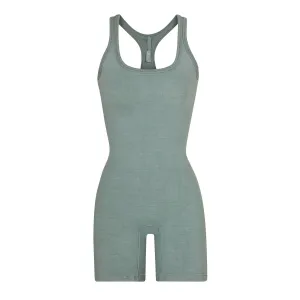 OUTDOOR BASICS MID THIGH BODYSUIT | BLUE CHALK