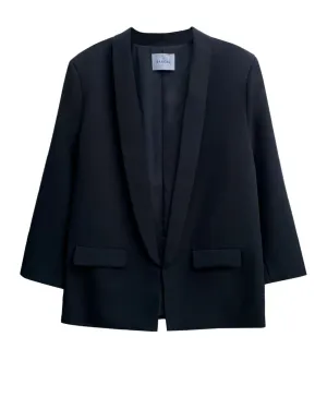 Oversized Classic Blazer in Black | Black