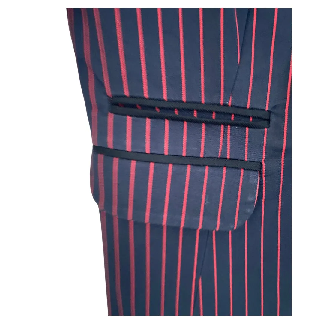 Pinstripe Double-Breasted Blazer Navy Size 10