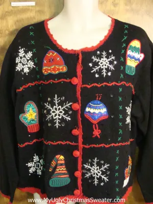 Playing in the Snow Festive Ugly Christmas Sweater