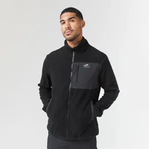Polar Fleece Zip Through Jacket | Black
