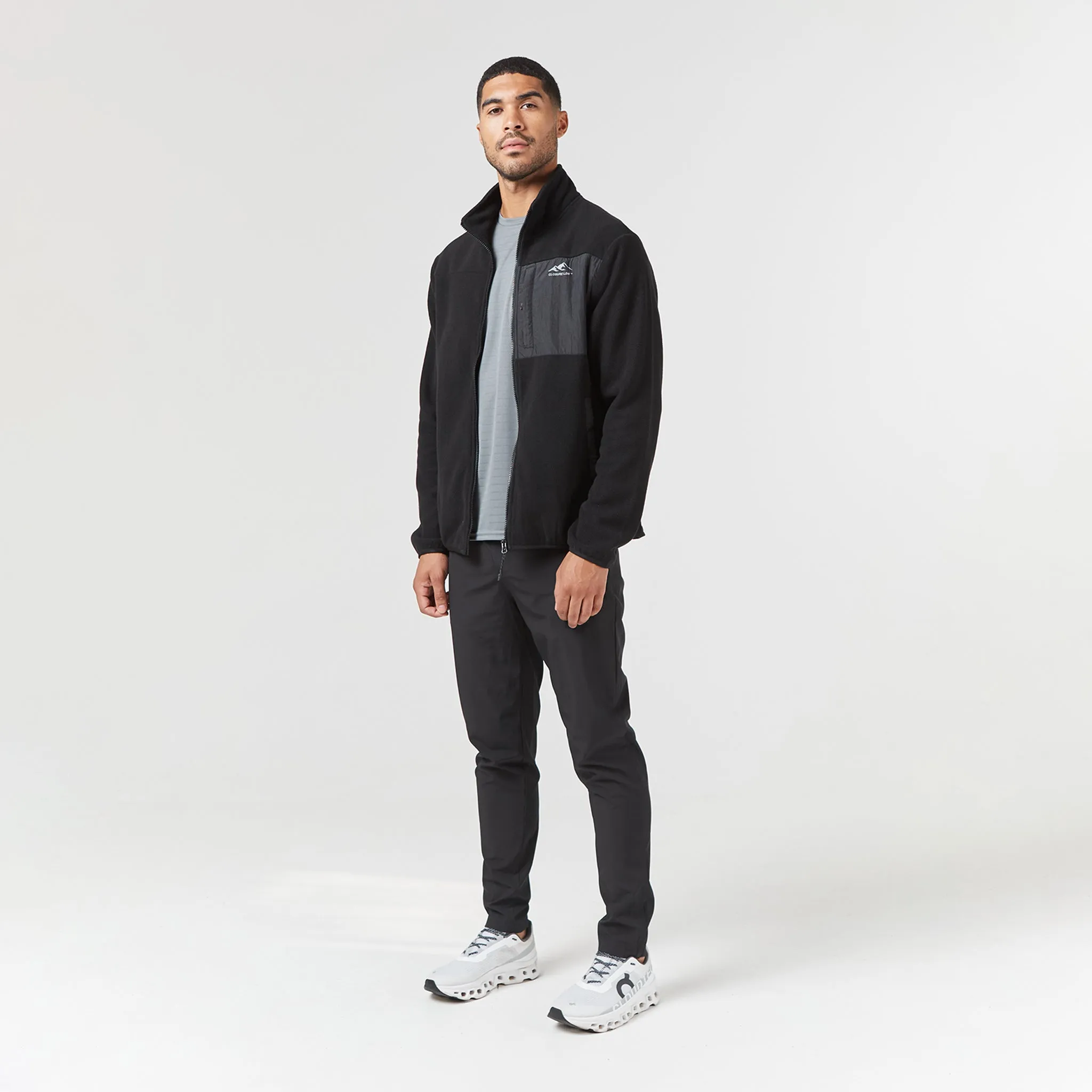 Polar Fleece Zip Through Jacket | Black